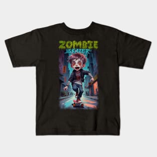 Zombie Skater 02 Kids T-Shirt